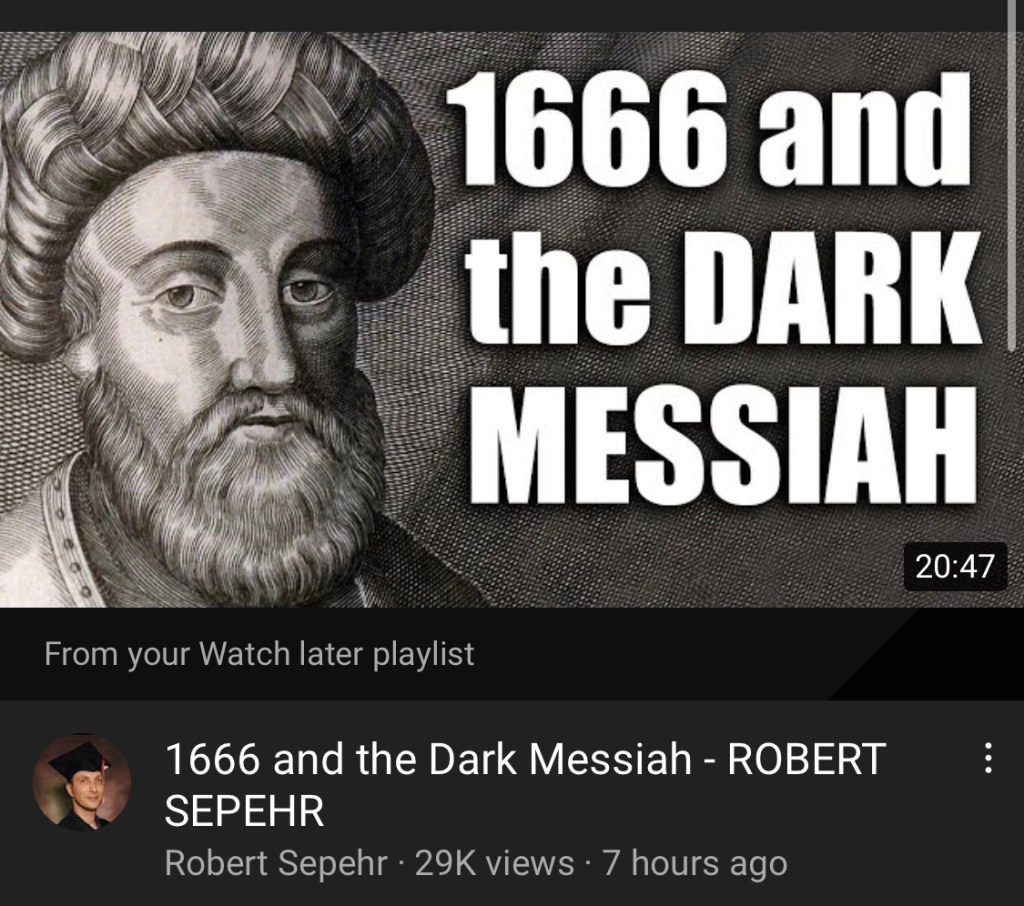 1666 and the Dark Messiah – ROBERT&nbsp;SEPEHR