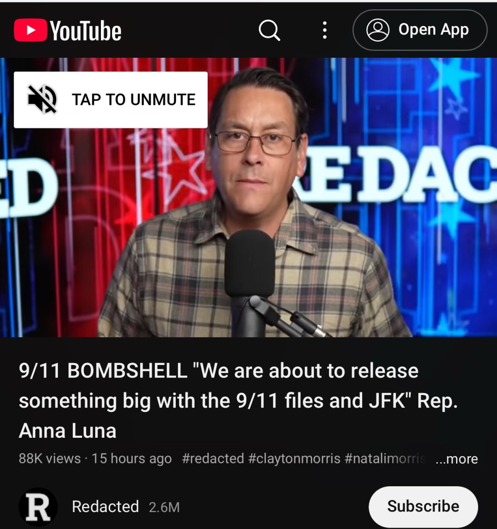 9/11 BOMBSHELL “We are about to release something big with the 9/11 files and JFK” Rep. Anna&nbsp;Luna
