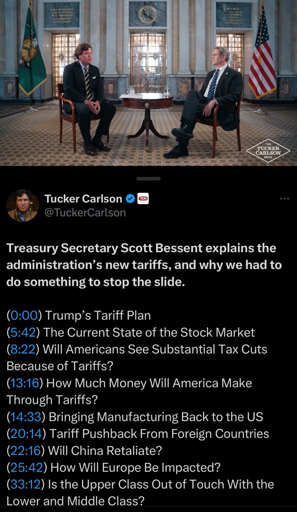 Treasury Secretary Scott Bessent explains the administration’s new tariffs, and why we had to do something to stop the&nbsp;slide