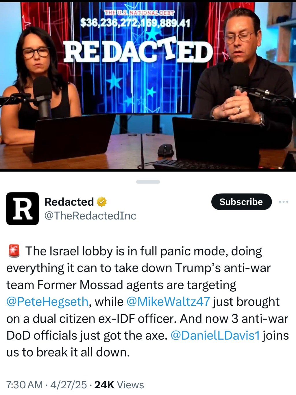 Israel Lobby in Full Panic&nbsp;Mode