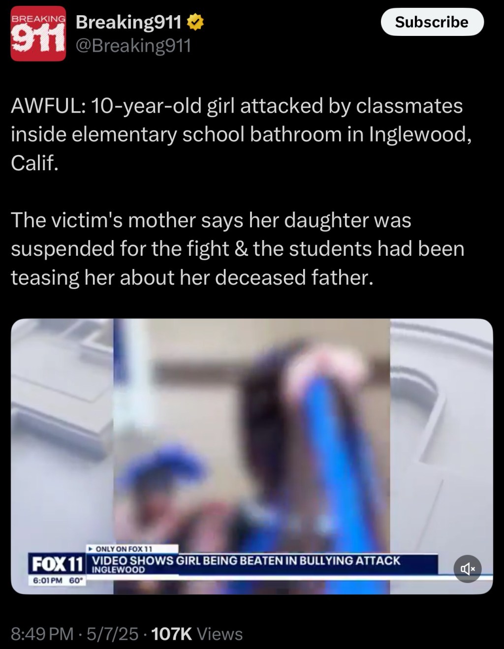 10-Yr-Old Girl Attacked By Classmates Who Recorded The&nbsp;Assault