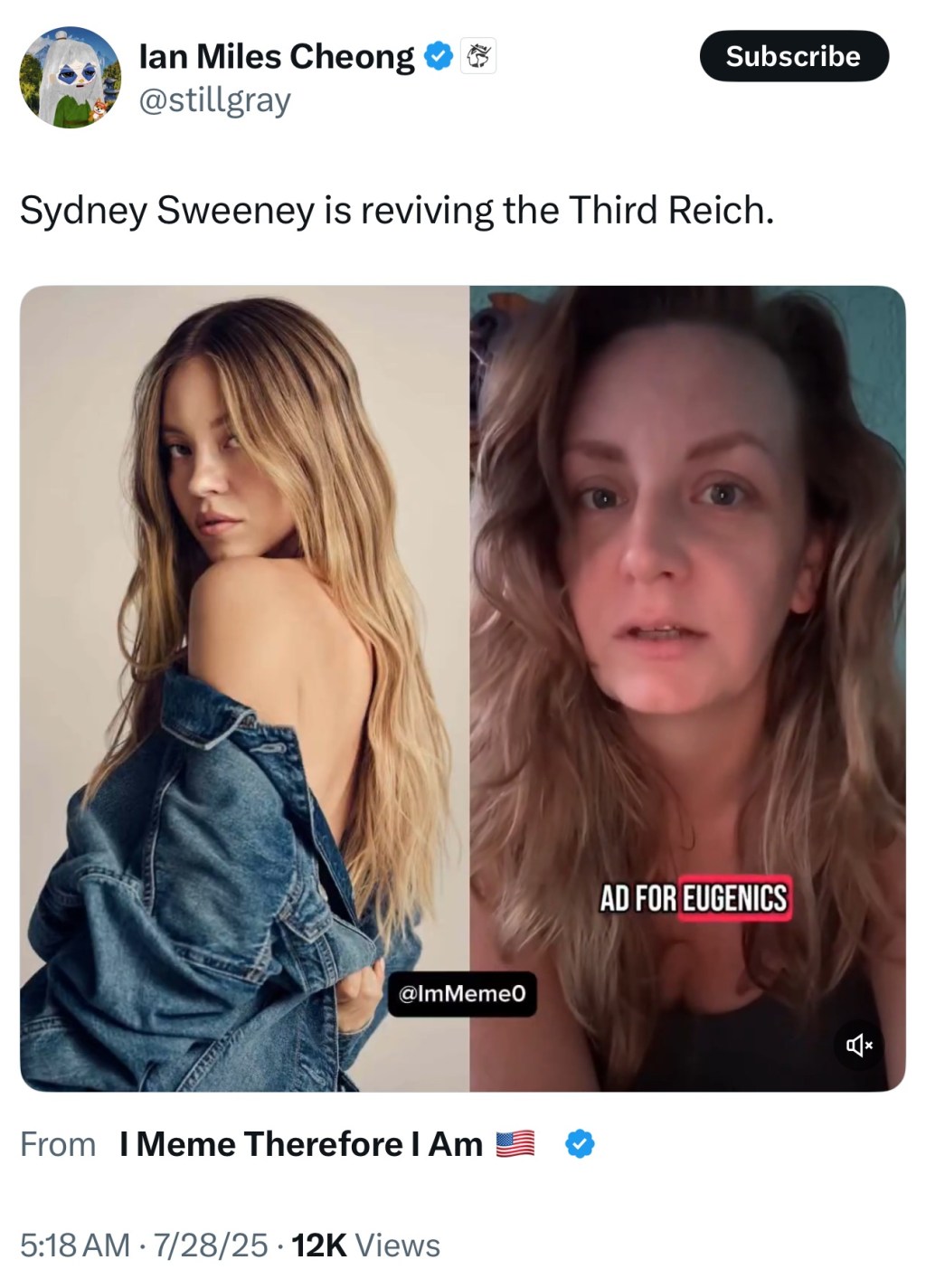 Ugly women are really upset about this Sydney Sweeney American Eagle&nbsp;ad