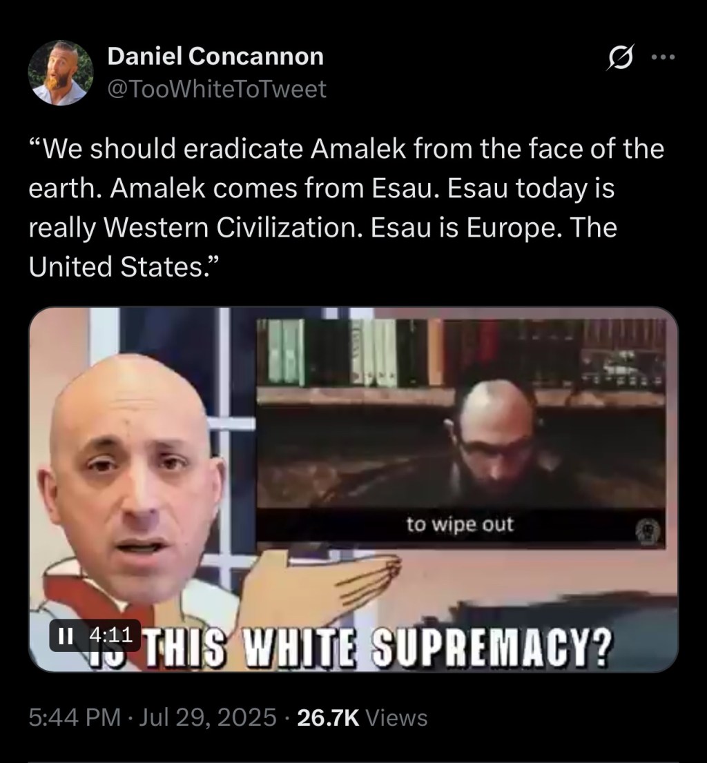 “We should eradicate Amalek from the face of the&nbsp;earth…”