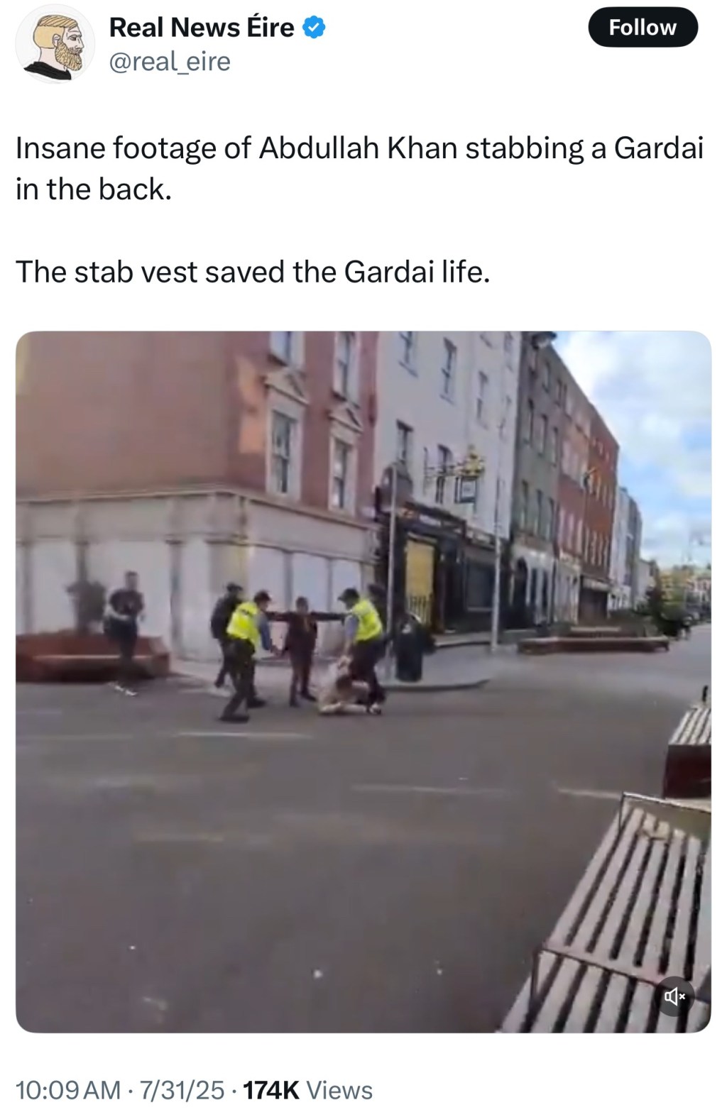 “Irish man” Abdullah Khan stabs Gardai, stab-vest saves his&nbsp;life