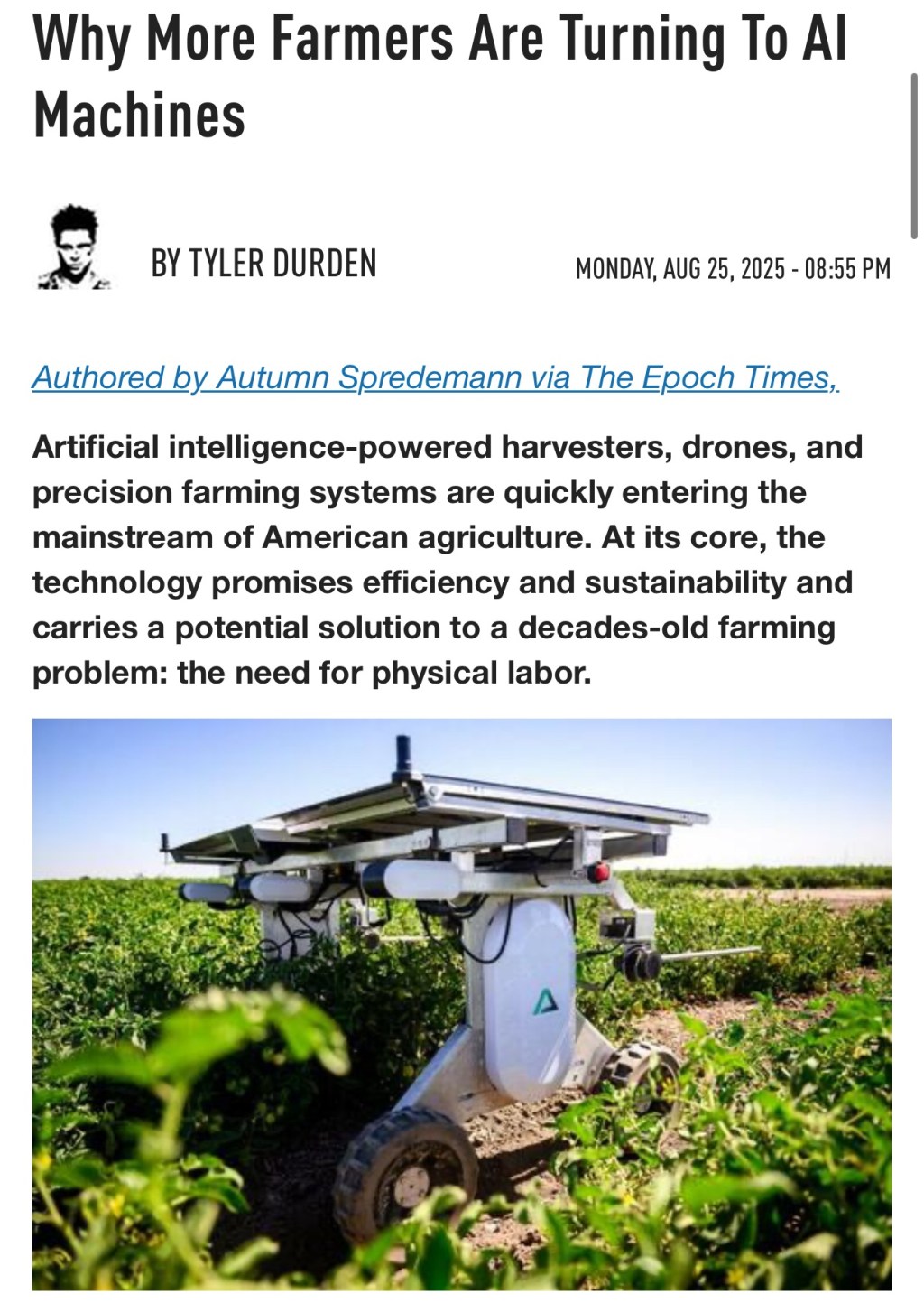 Why More Farmers Are Turning To AI&nbsp;Machines