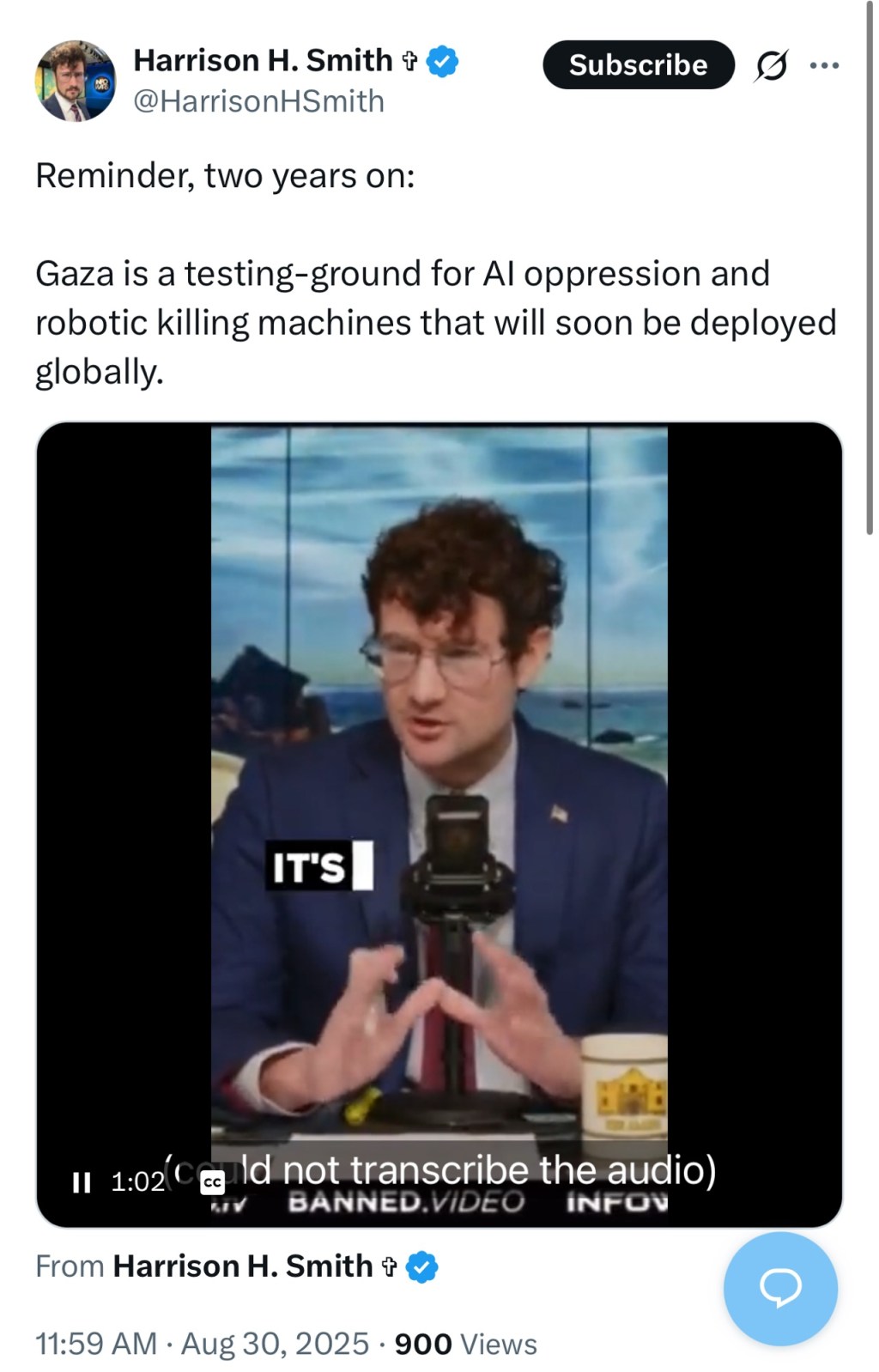 Gaza is a testing-ground for AI oppression and robotic killing machines that will soon be deployed&nbsp;globally.