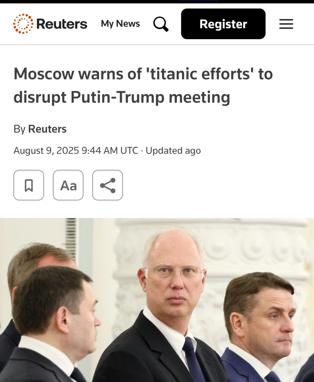 Moscow warns of ‘titanic efforts’ to disrupt Putin-Trump&nbsp;meeting