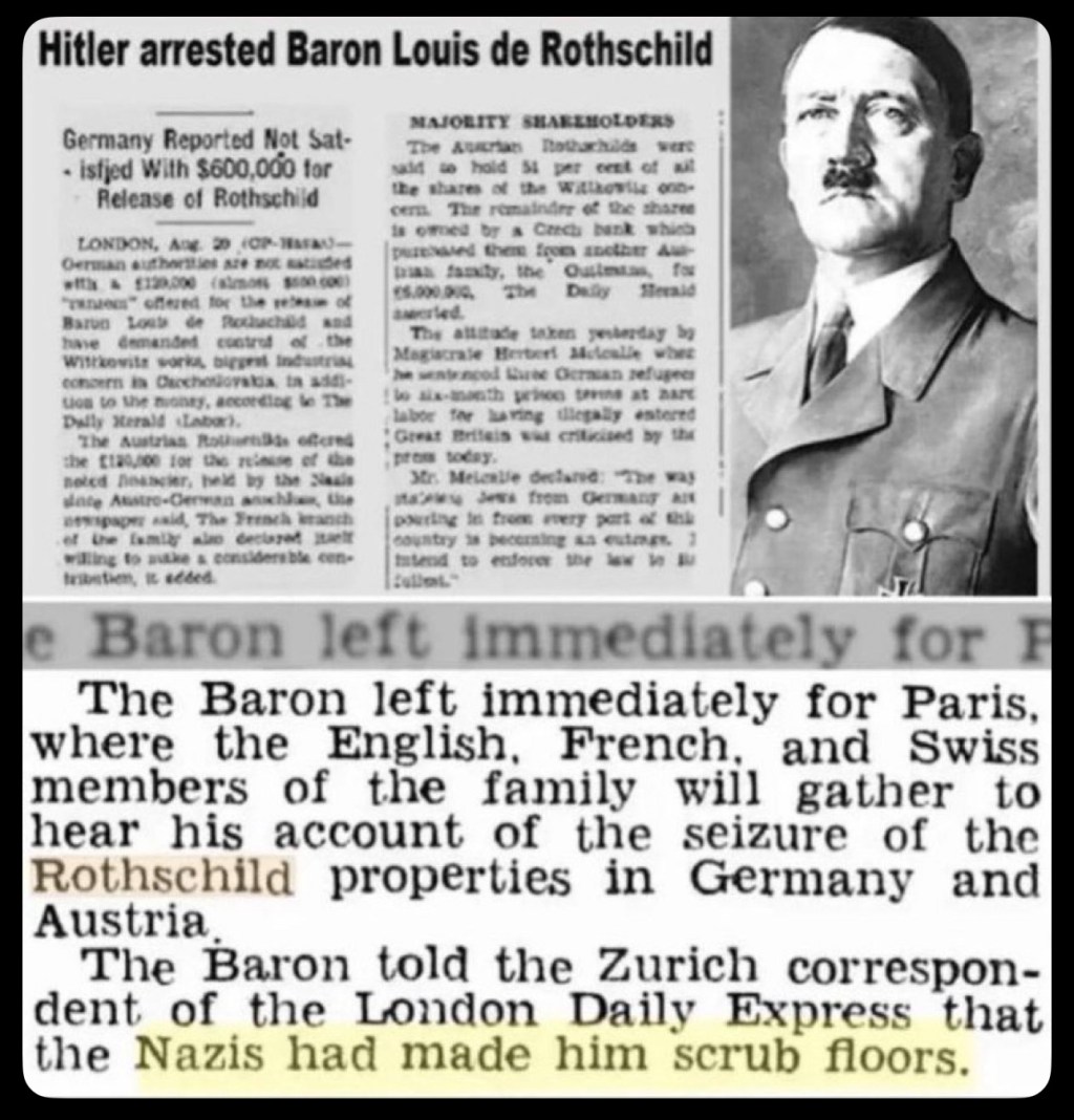 That Time Adolf Hitler Arrested A Rothschild & Made Him Scrub&nbsp;Floors