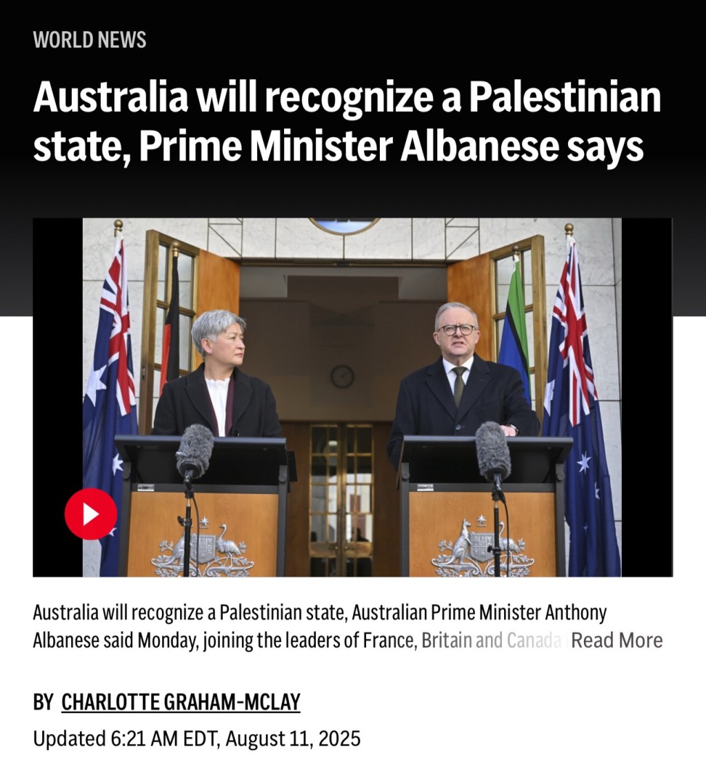 Australia will recognize a Palestinian state, Prime Minister Albanese&nbsp;says