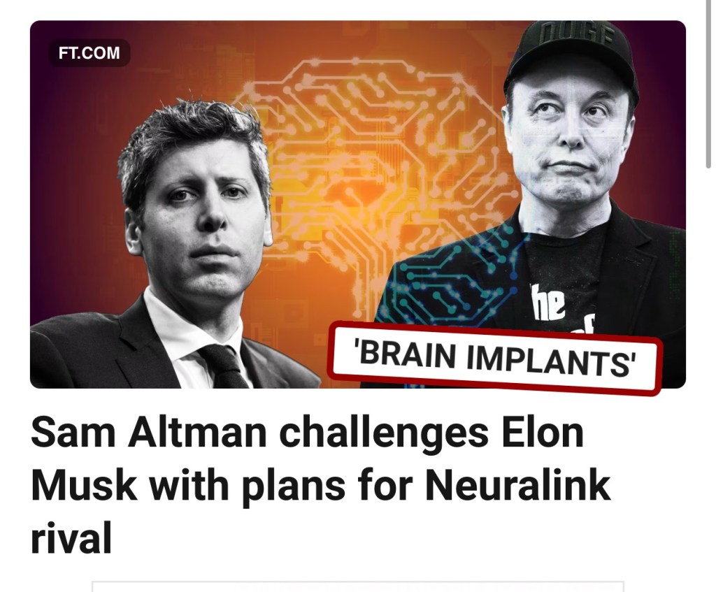 OpenAI’s Sam Altman is backing a new company that plans to “connect human brains to computers.”