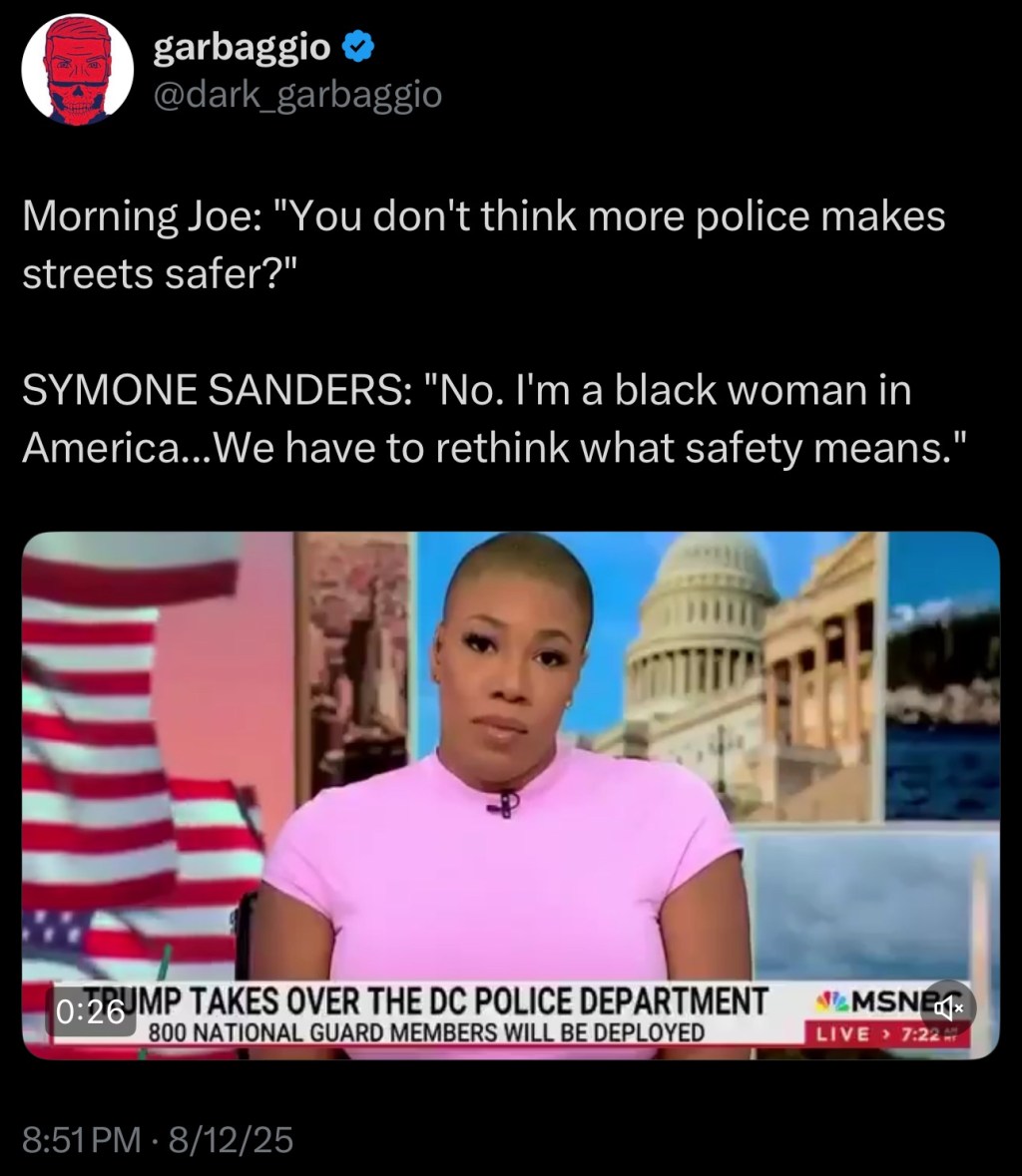 MSNBC now claiming less police in DC is actually what they&nbsp;need…