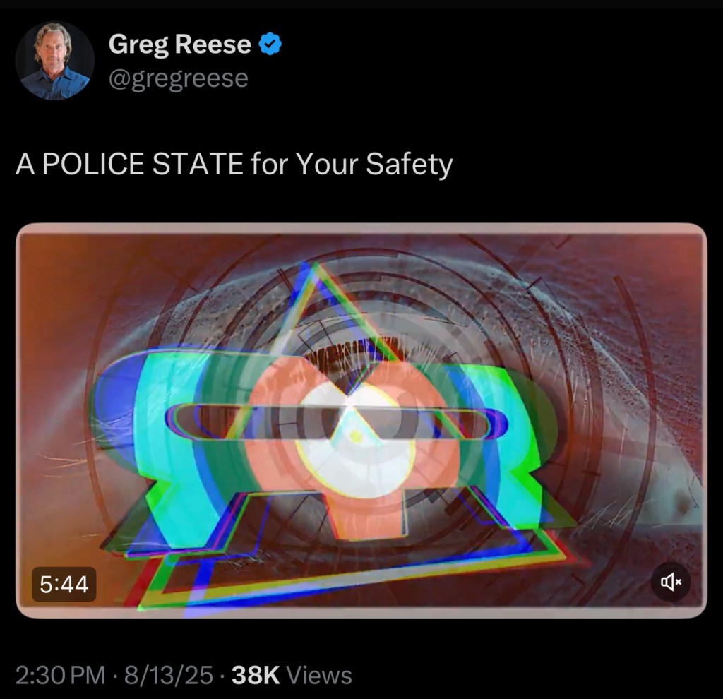 Reese Report: A POLICE STATE for Your&nbsp;Safety