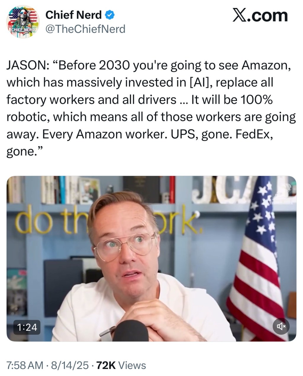 Amazon to replace all factory workers and drivers with robots by&nbsp;2030?