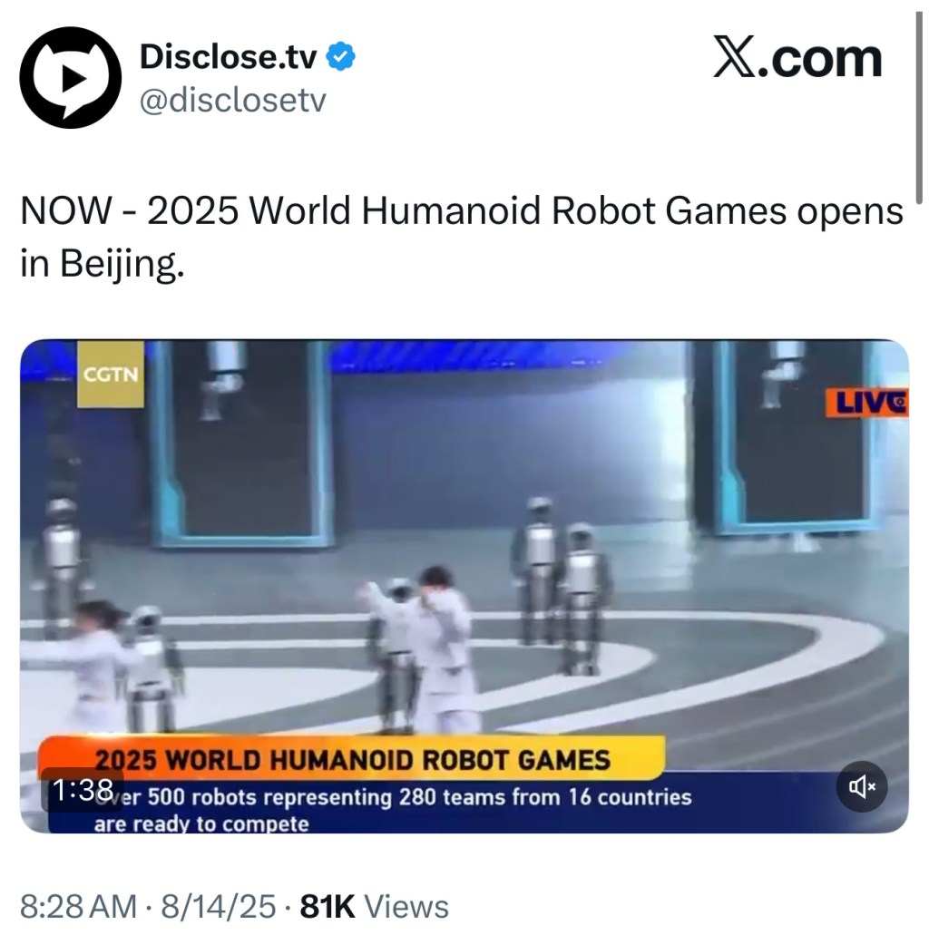 World Humanoid Robot Games opens in&nbsp;Beijing