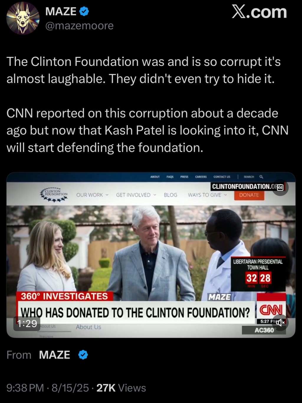 Flashback to the time CNN reported on the corruption of the Clinton&nbsp;Foundation