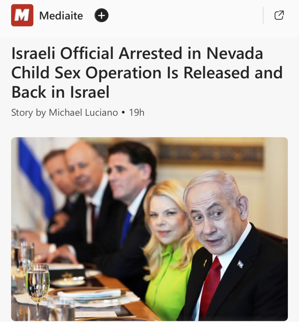 Israeli Official Arrested in Nevada Child Sex Operation Is Released and Back in&nbsp;Israel
