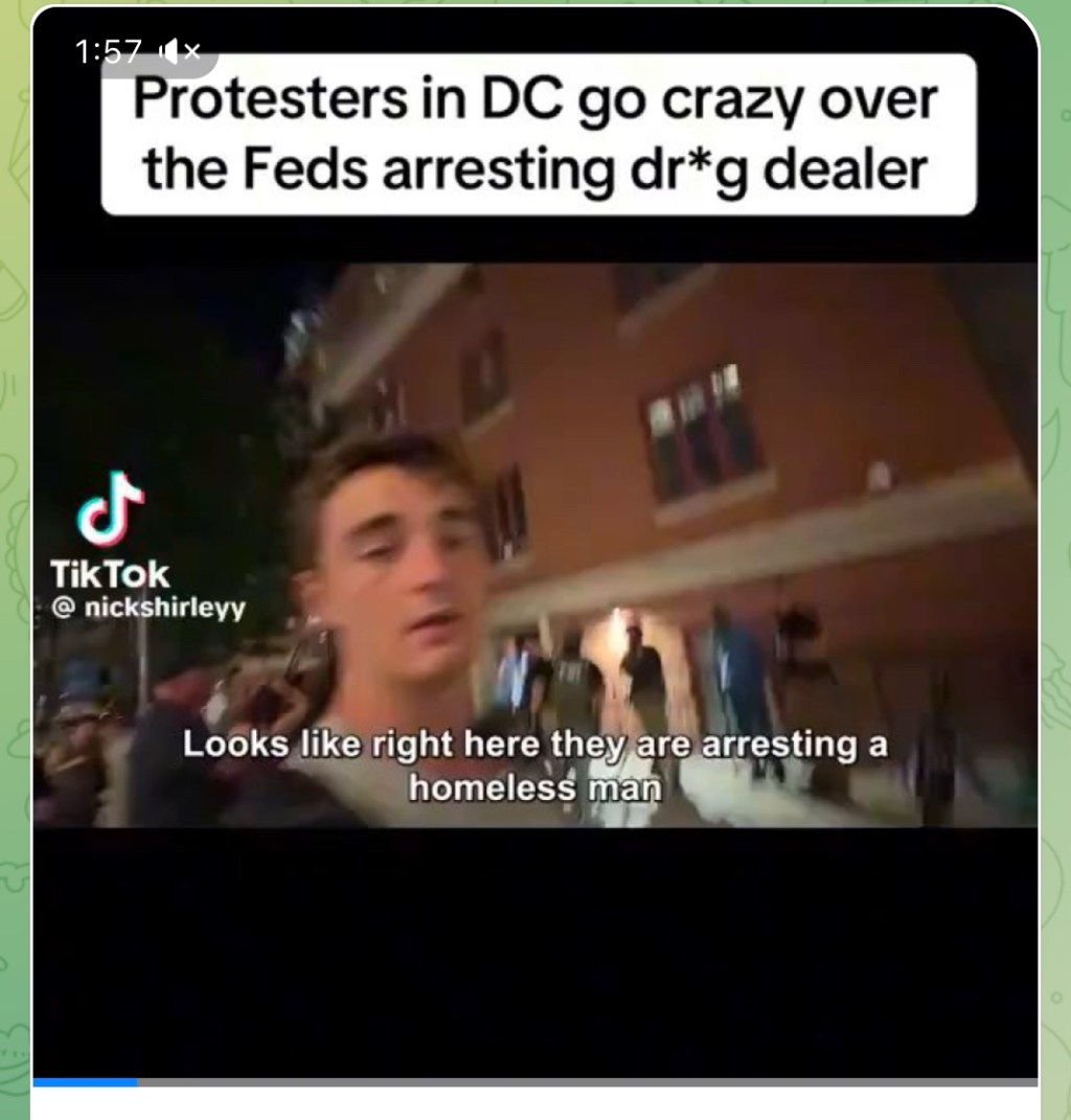 Protestors in DC going crazy over the Feds arresting a drug&nbsp;dealer