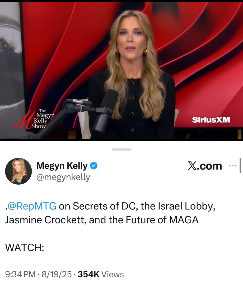MTG on Secrets of DC, the Israel Lobby, Jasmine Crockett, and the Future of&nbsp;MAGA