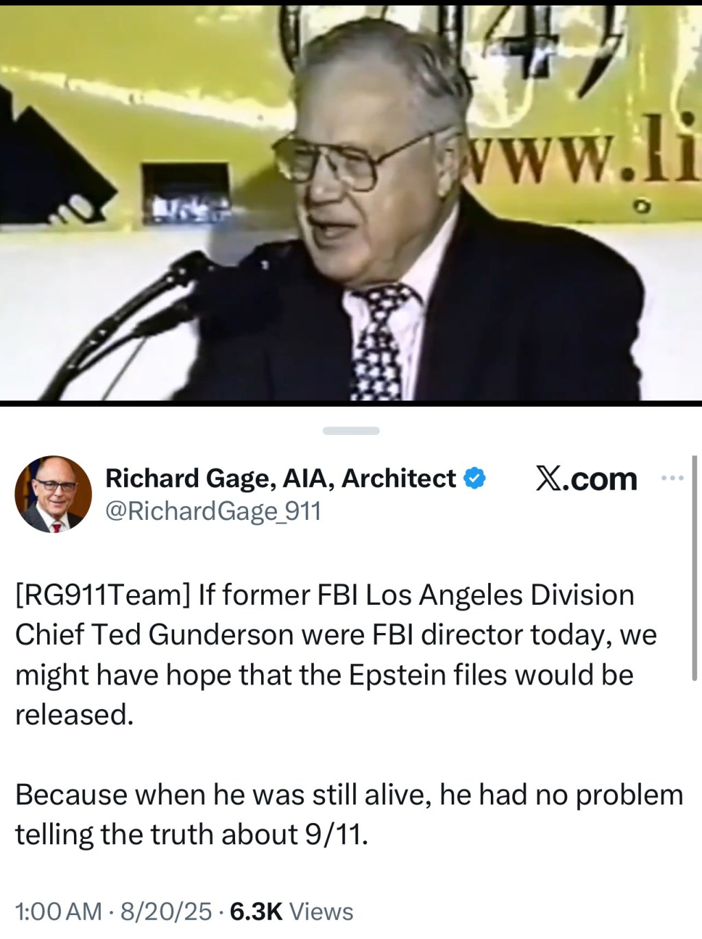 Ted Gunderson on&nbsp;9/11