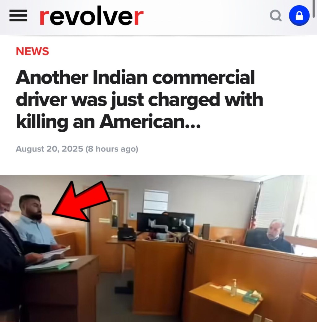 Another Indian commercial driver was just charged with killing an&nbsp;American…