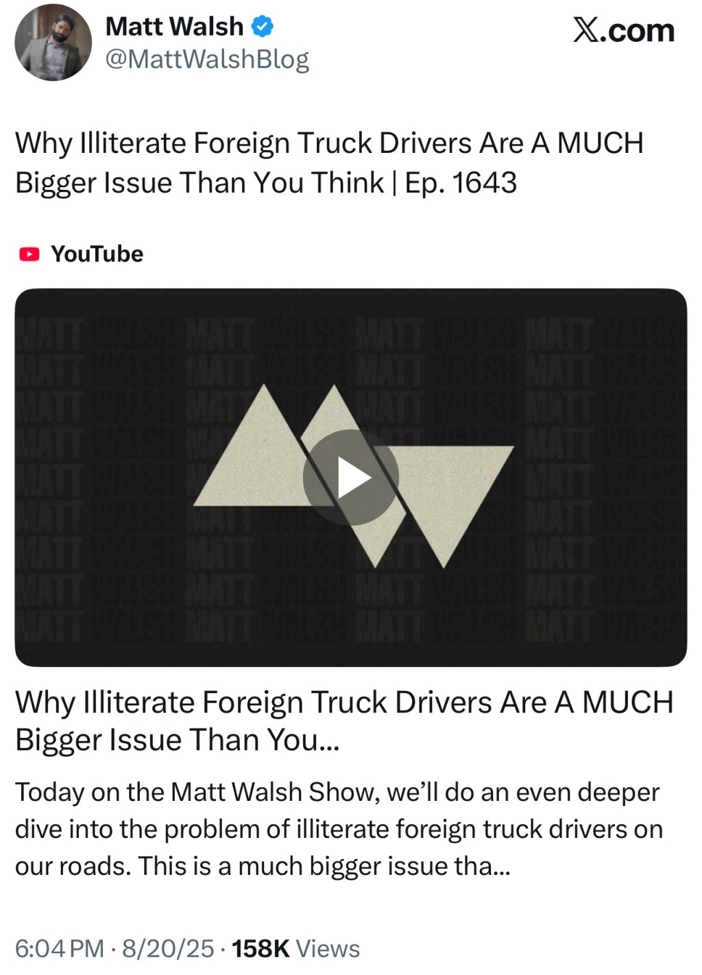 Why Illiterate Foreign Truck Drivers Are A MUCH Bigger Issue Than You Think | Ep.&nbsp;1643