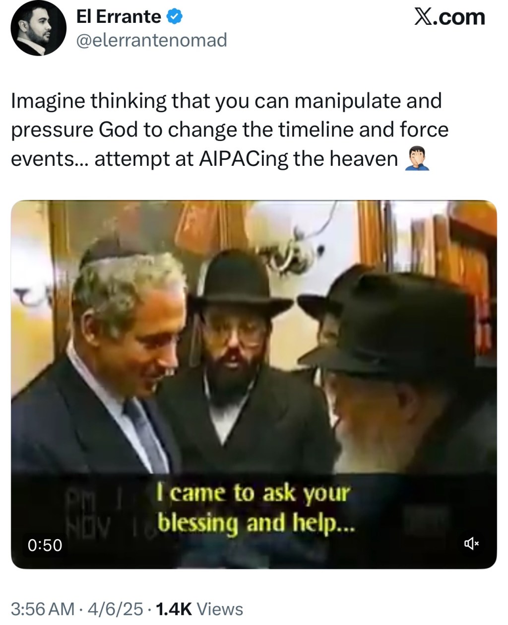 “Moshiach still hasn’t&nbsp;come”