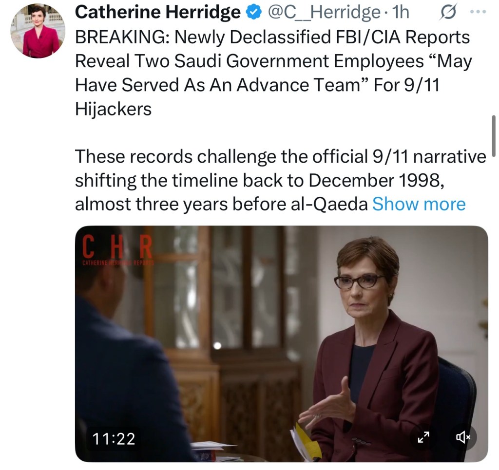 Newly Declassified FBI/CIA Reports Reveal Two Saudi Government Employees “May Have Served As An Advance Team” For 9/11&nbsp;Hijackers