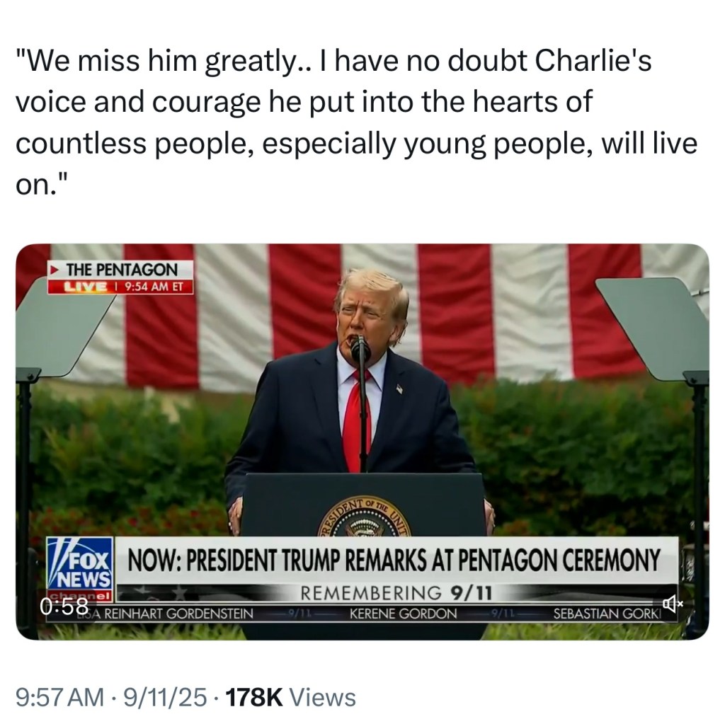 President Trump just announced he will be posthumously awarding Charlie Kirk the Presidential Medal of&nbsp;Freedom