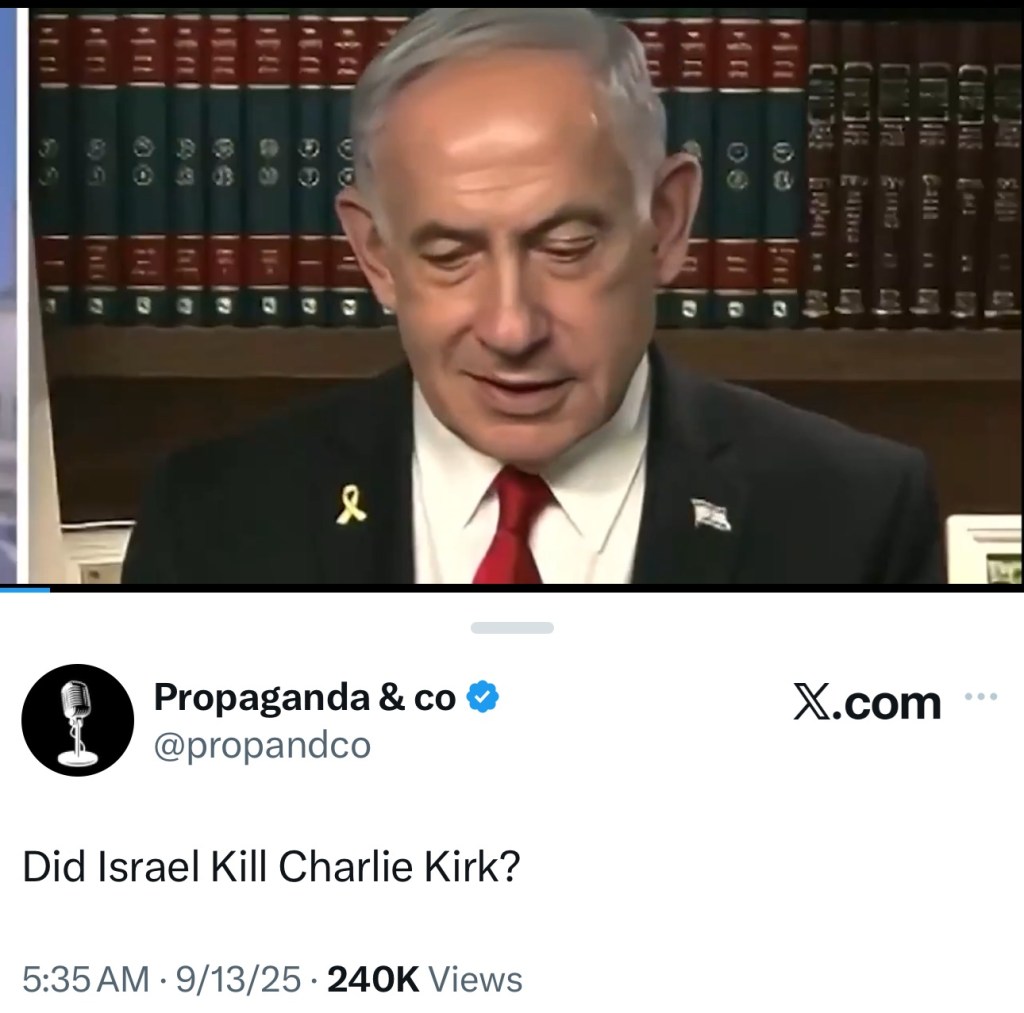 Did Israel Kill Charlie&nbsp;Kirk?