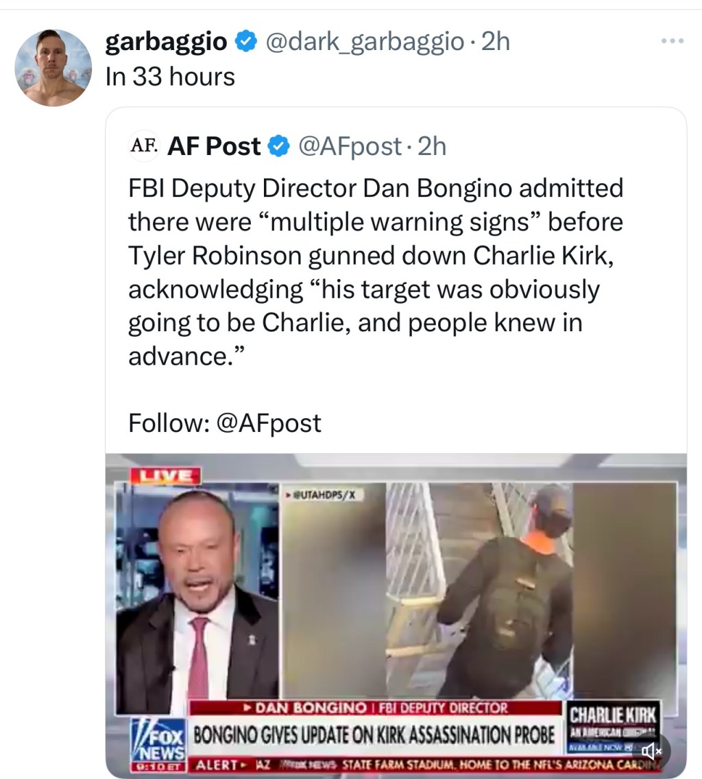 Dan Bongino admitted there were “multiple warning signs” before Tyler Robinson gunned down Charlie&nbsp;Kirk
