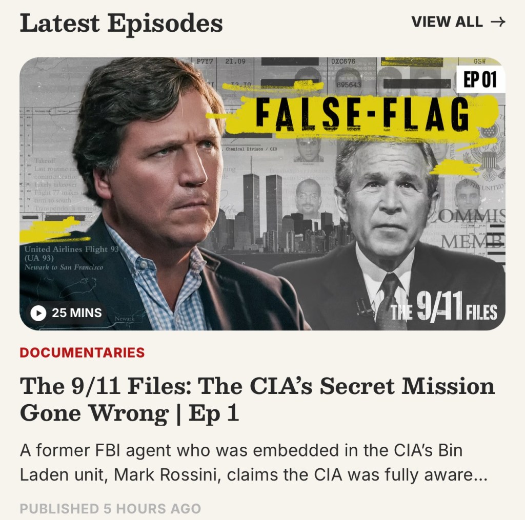 Tucker Carlson’s 9/11 Files&nbsp;Released