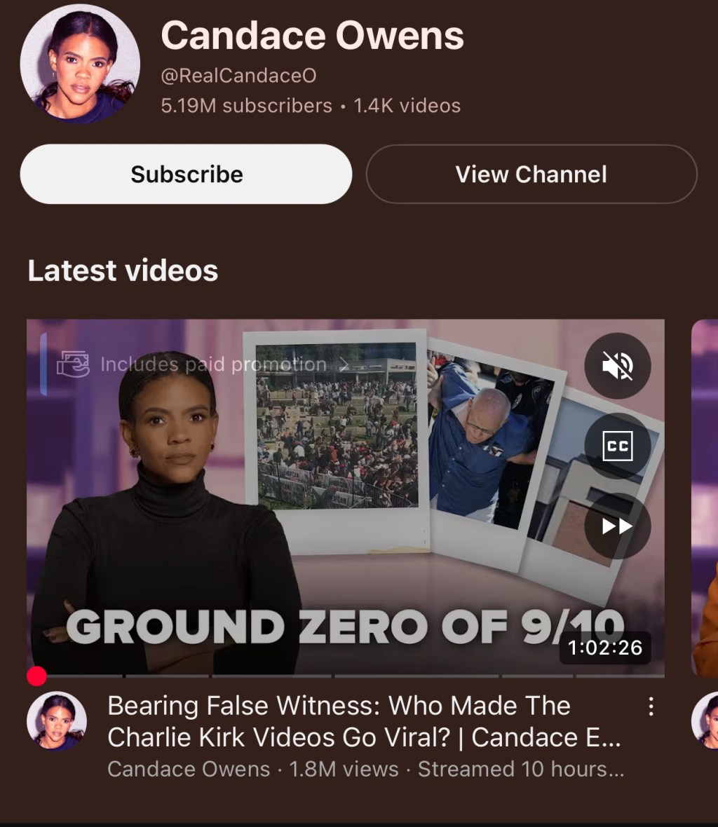 Candace Owens – Ground Zero of&nbsp;9/10