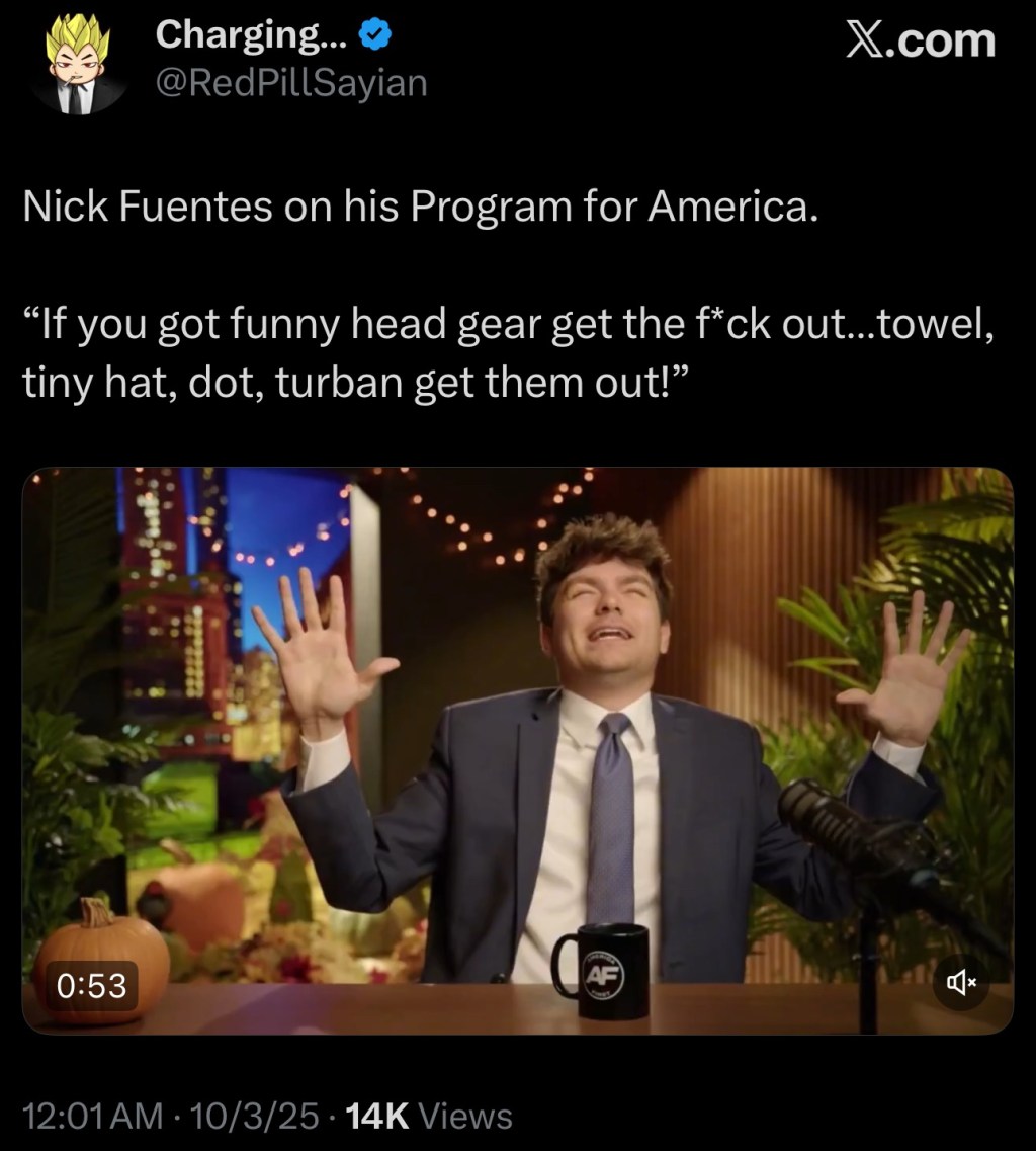 The Nick Fuentes Program For&nbsp;America