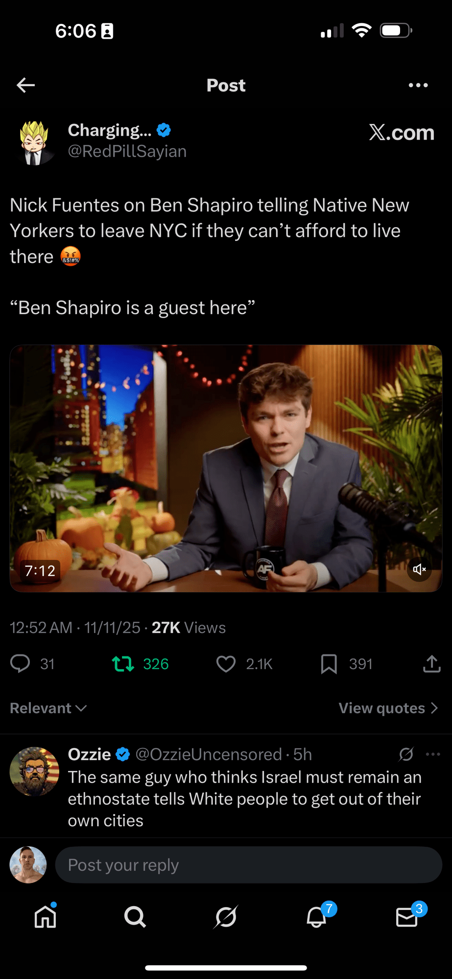 Nick Fuentes: Ben Shapiro is a Guest&nbsp;Here