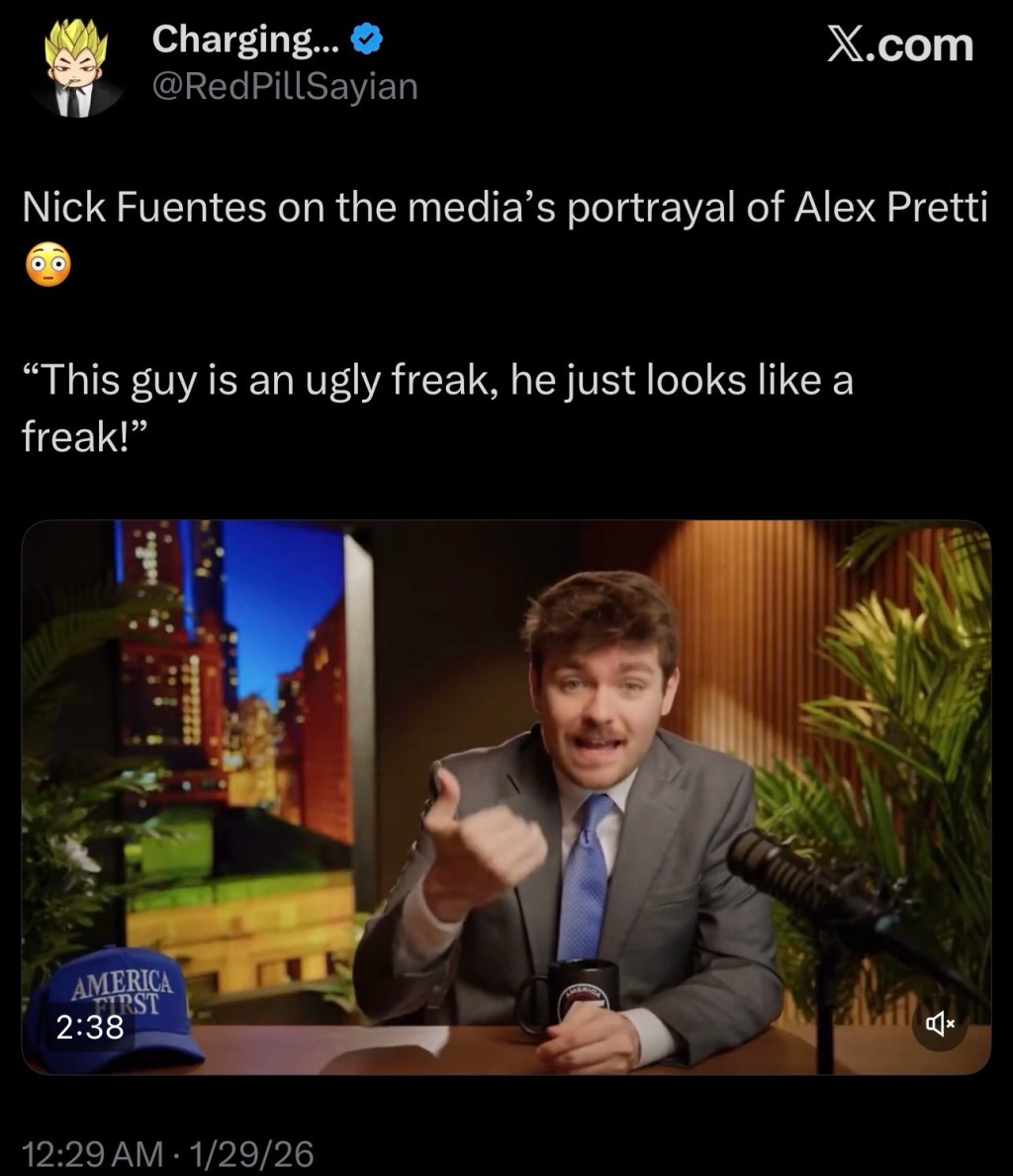 Nick Fuentes on the media’s portrayal of Alex&nbsp;Pretti