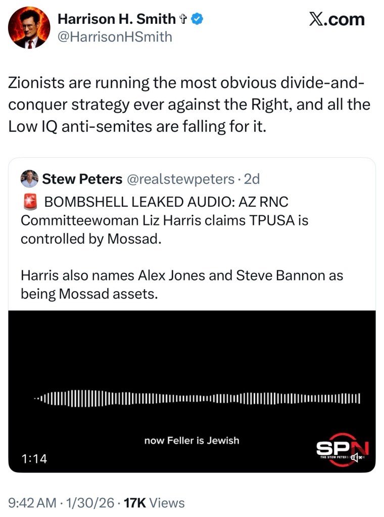 BOMBSHELL LEAKED AUDIO: AZ RNC Committeewoman Liz Harris claims TPUSA is controlled by&nbsp;Mossad.