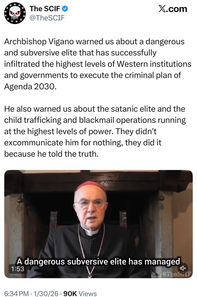 Archbishop Vigano warned us about a dangerous and subversive elite that has successfully infiltrated the highest levels of Western institutions and governments to execute the criminal plan of Agenda&nbsp;2030.