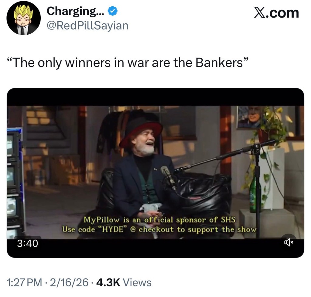 “The only winners in war are the&nbsp;Bankers”