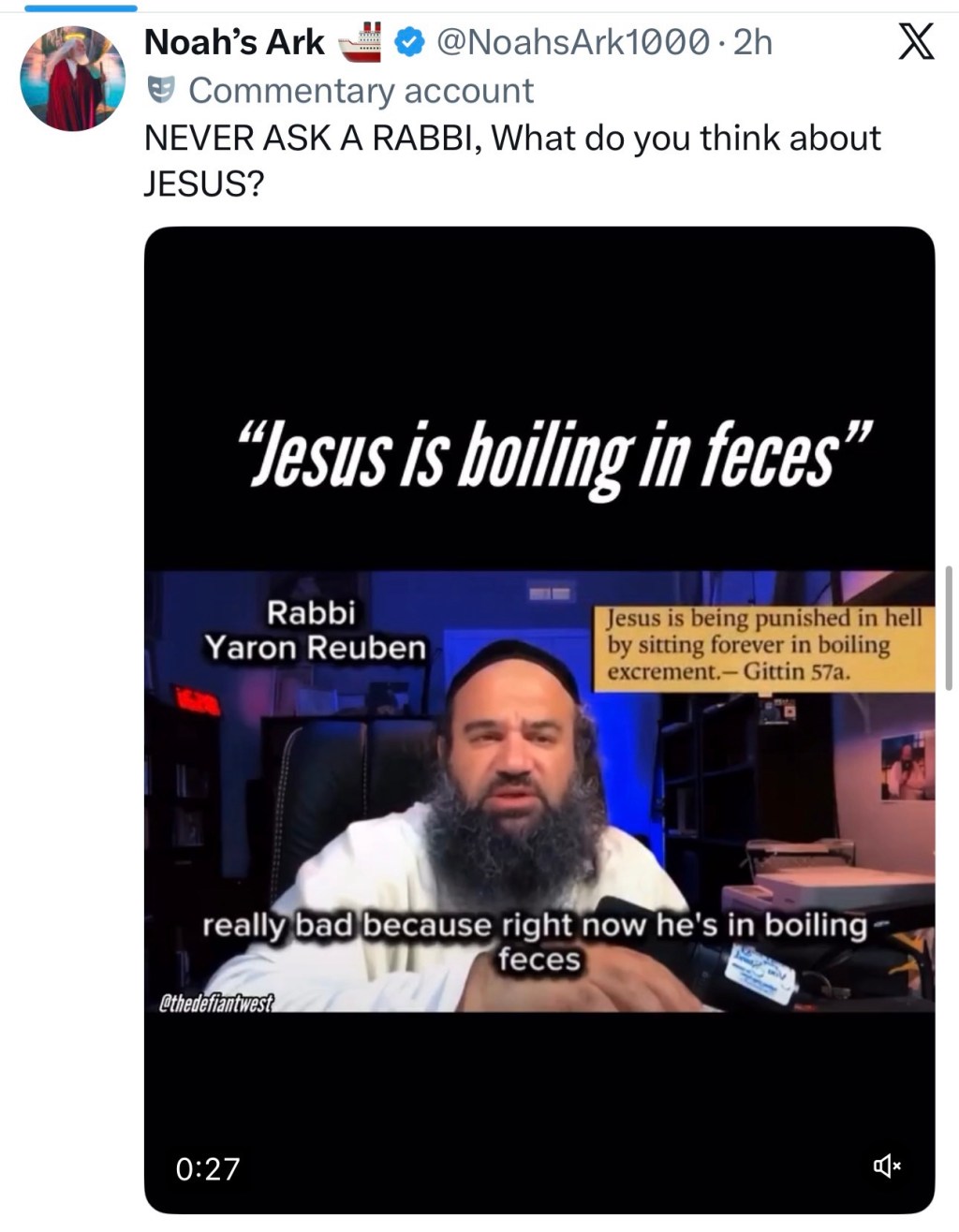 NEVER ASK A RABBI, What do you think about&nbsp;JESUS?