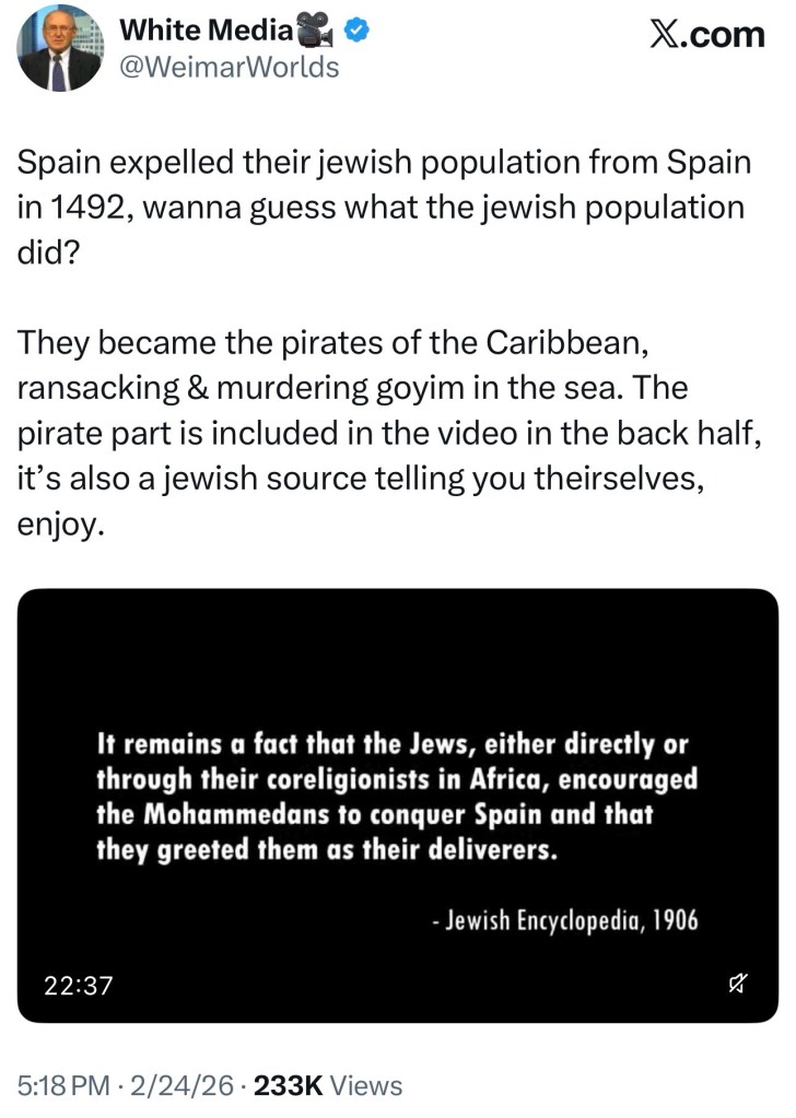 Spain expelled their jewish population from Spain in 1492, wanna guess what the jewish population&nbsp;did?