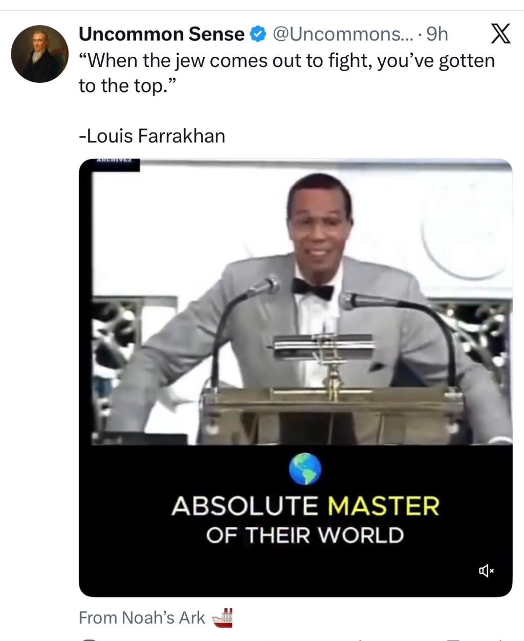 “When the jew comes out to fight, you’ve gotten to the&nbsp;top.”