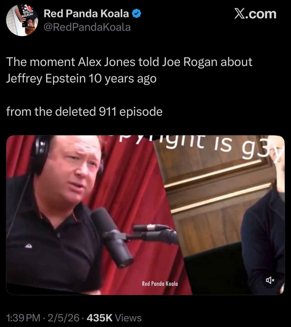 The moment Alex Jones told Joe Rogan about Jeffrey Epstein 10 years&nbsp;ago