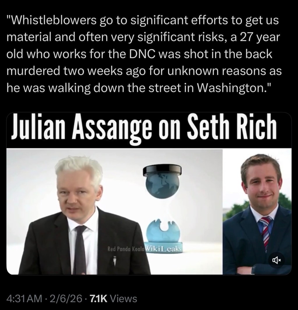 Julian Assange said this about Seth Rich in&nbsp;2016