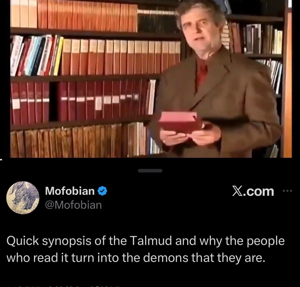 Quick synopsis of the Talmud and why the people who read it turn into the demons that they&nbsp;are.