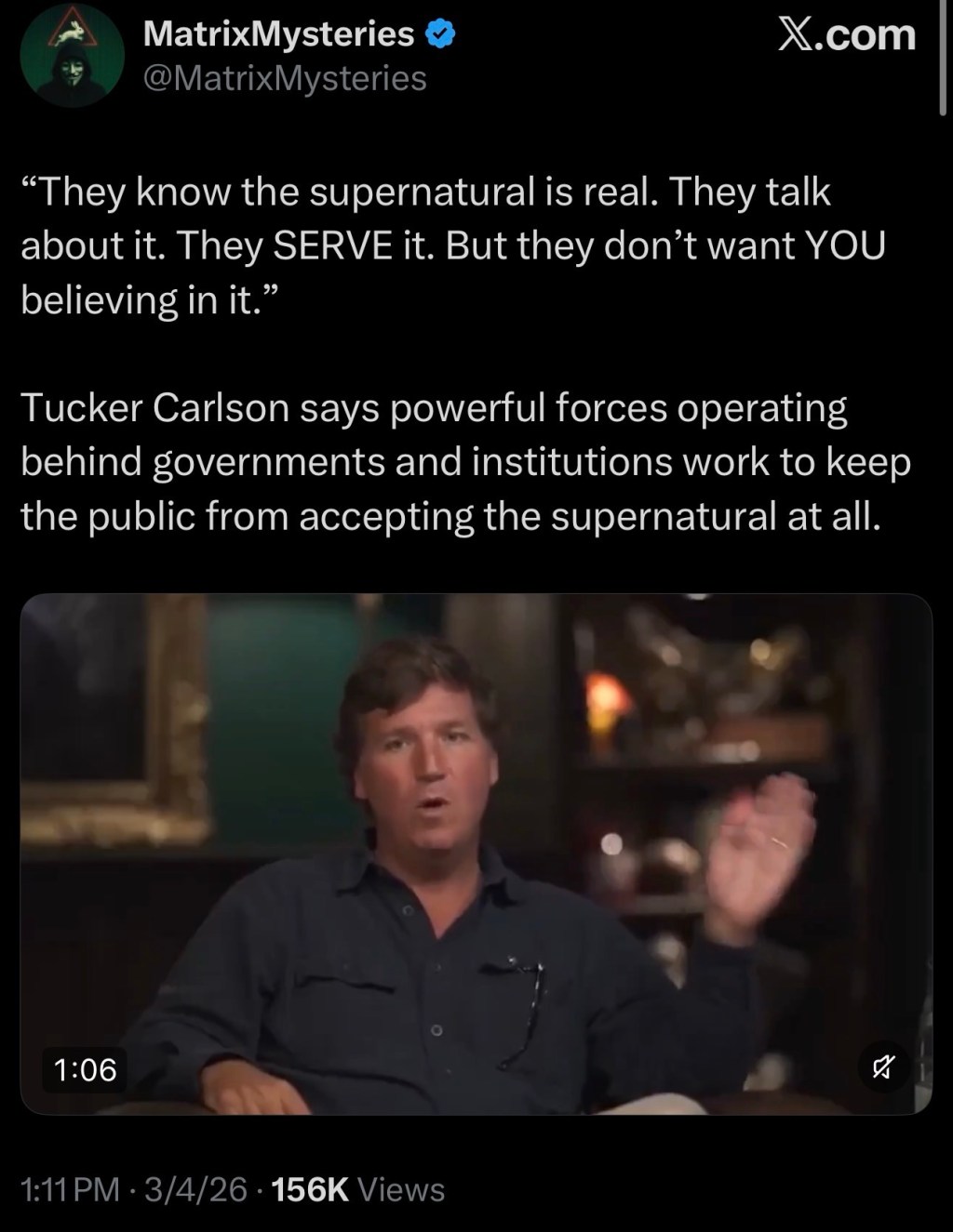 “They know the supernatural is real. They talk about it. They SERVE it. But they don’t want YOU believing in&nbsp;it.”