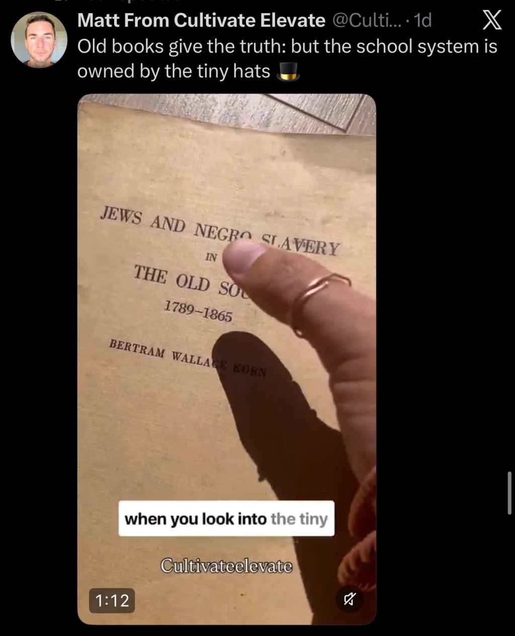 Old books give the truth: but the school system is owned by the tiny&nbsp;hats