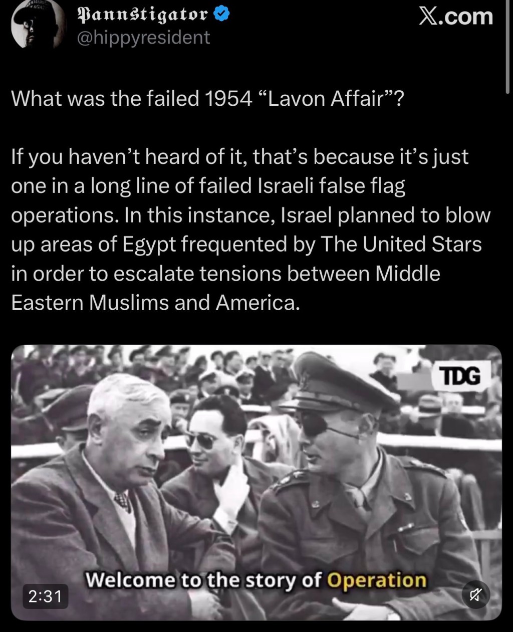 What was the failed 1954 “Lavon&nbsp;Affair”?