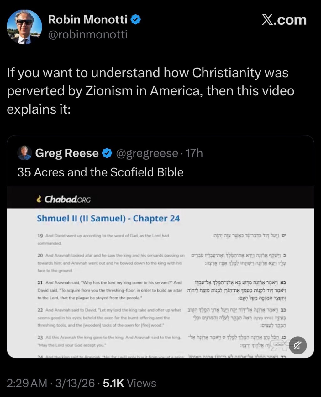 If you want to understand how Christianity was perverted by Zionism in America, then this video explains&nbsp;it: