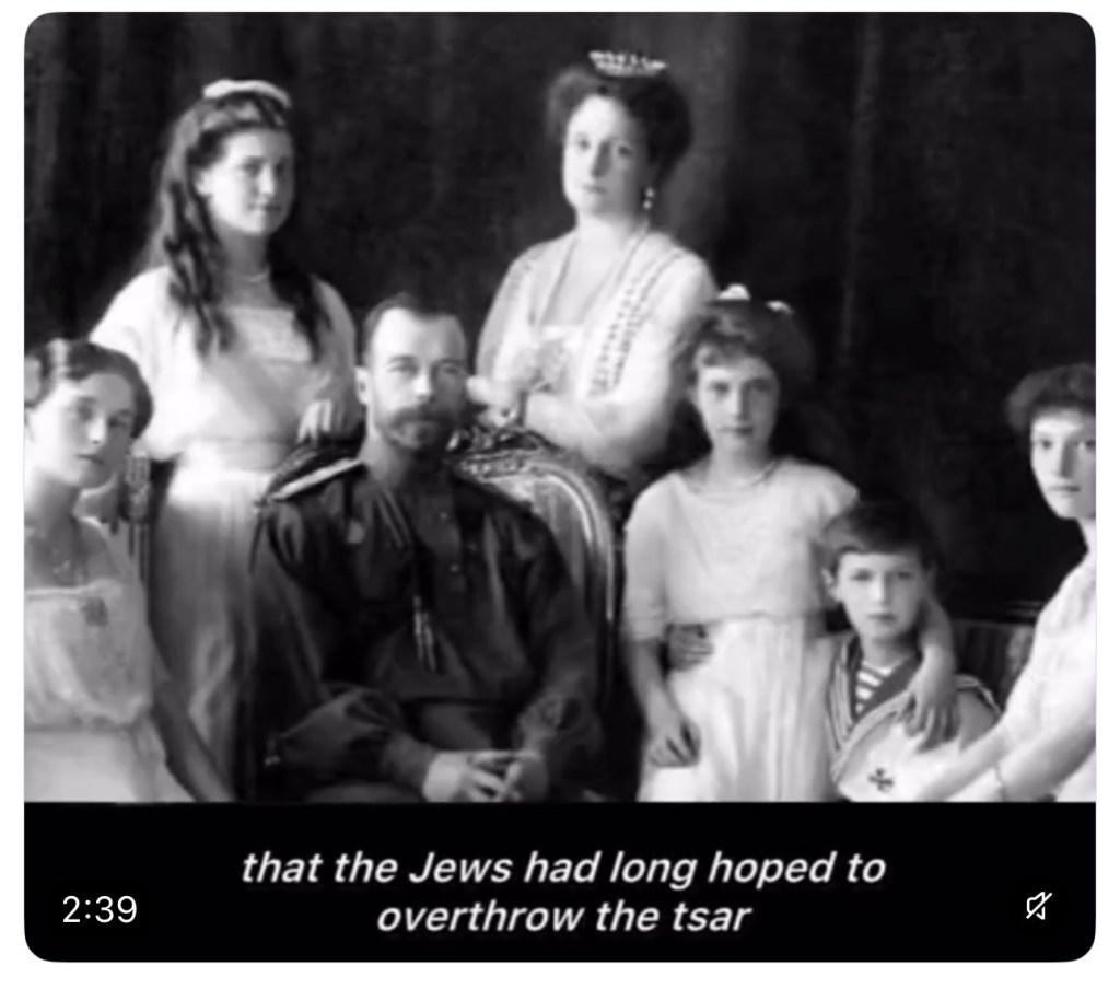 “Communism is a mask for Bolshevism. Which is a mask for&nbsp;Judaism.”