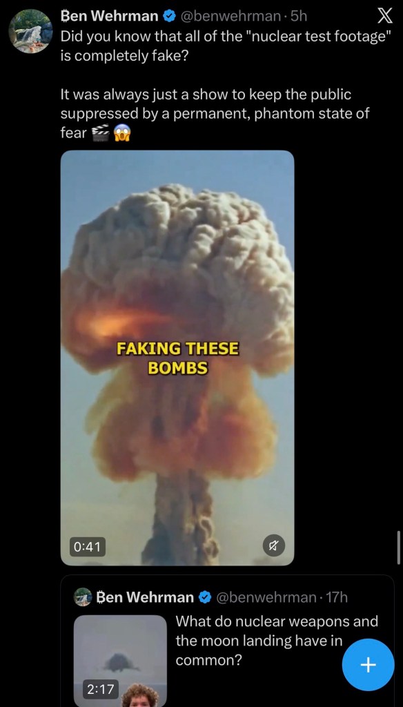 Did you know that all of the “nuclear test footage” is completely&nbsp;fake?